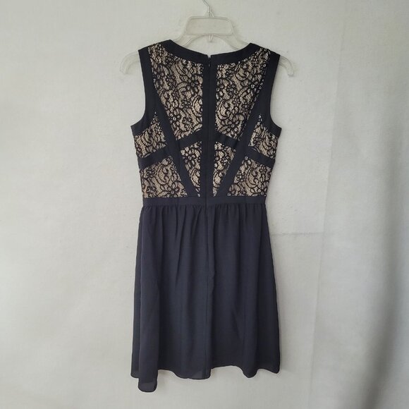 Gianni Bini Dress Womens Size 2 Black Lace Overlay Sleeveless Cocktail Party - Picture 10 of 15
